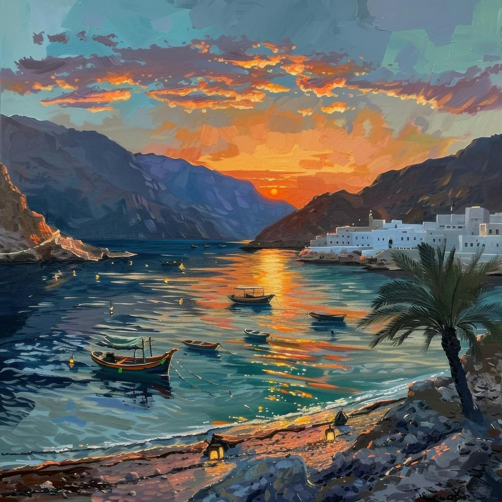 Sunset At The Beach Oman