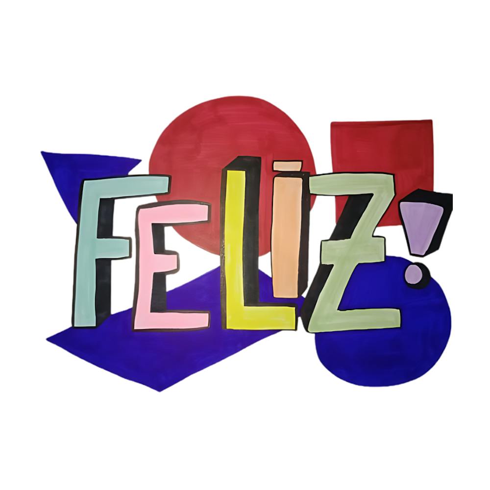 Feliz! | Street Art 3D Style