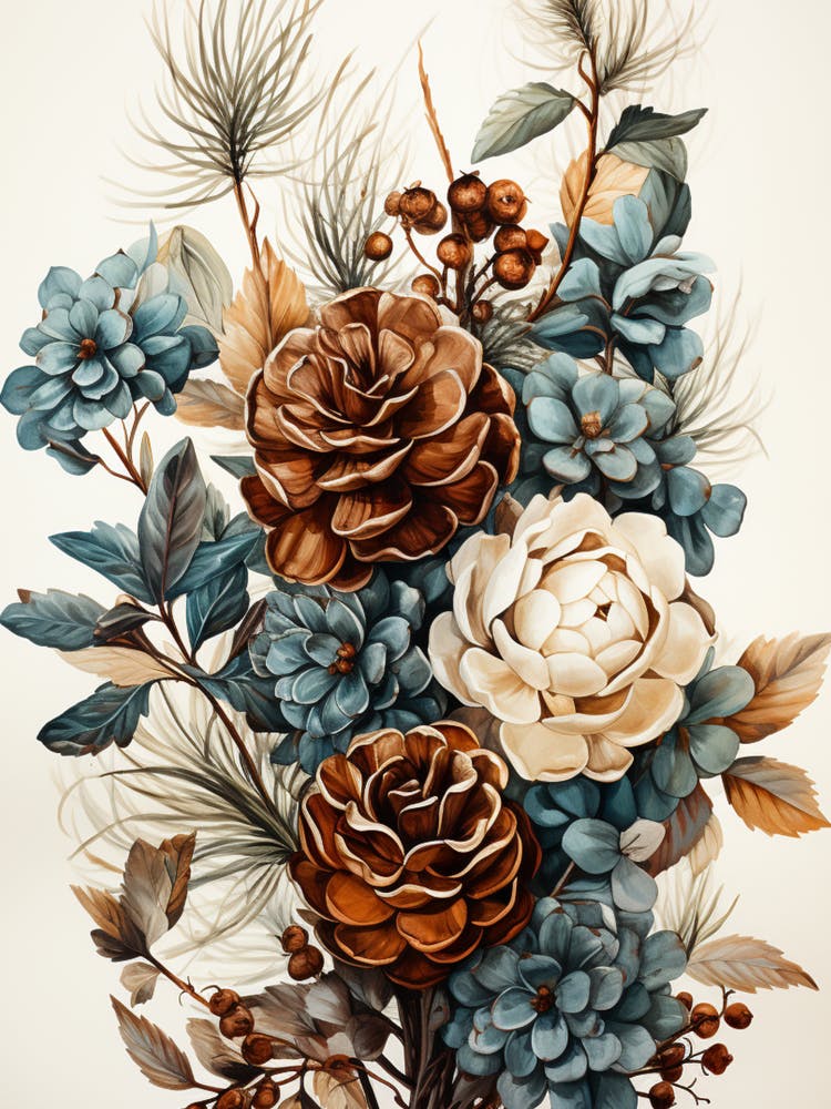 Bouquet Of Flowers Pine cone