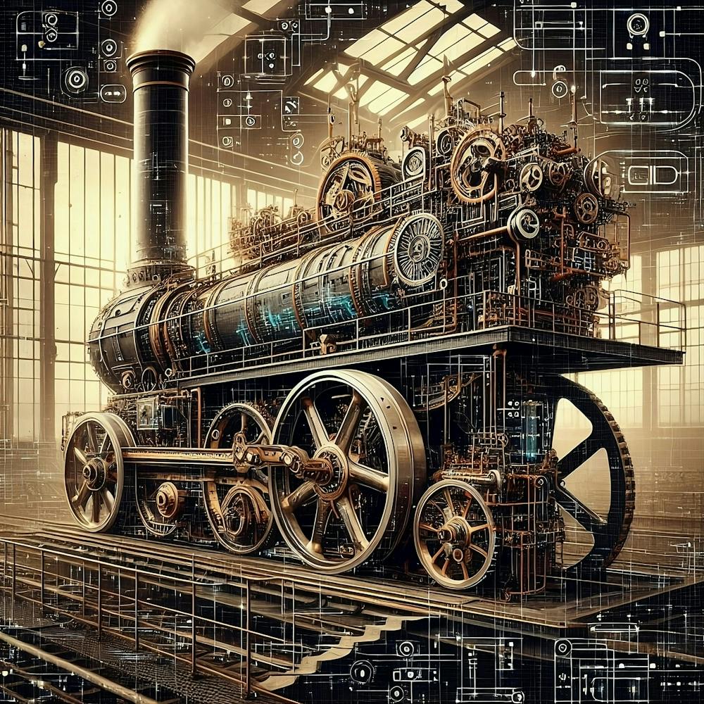 Steam Engine Locomotive