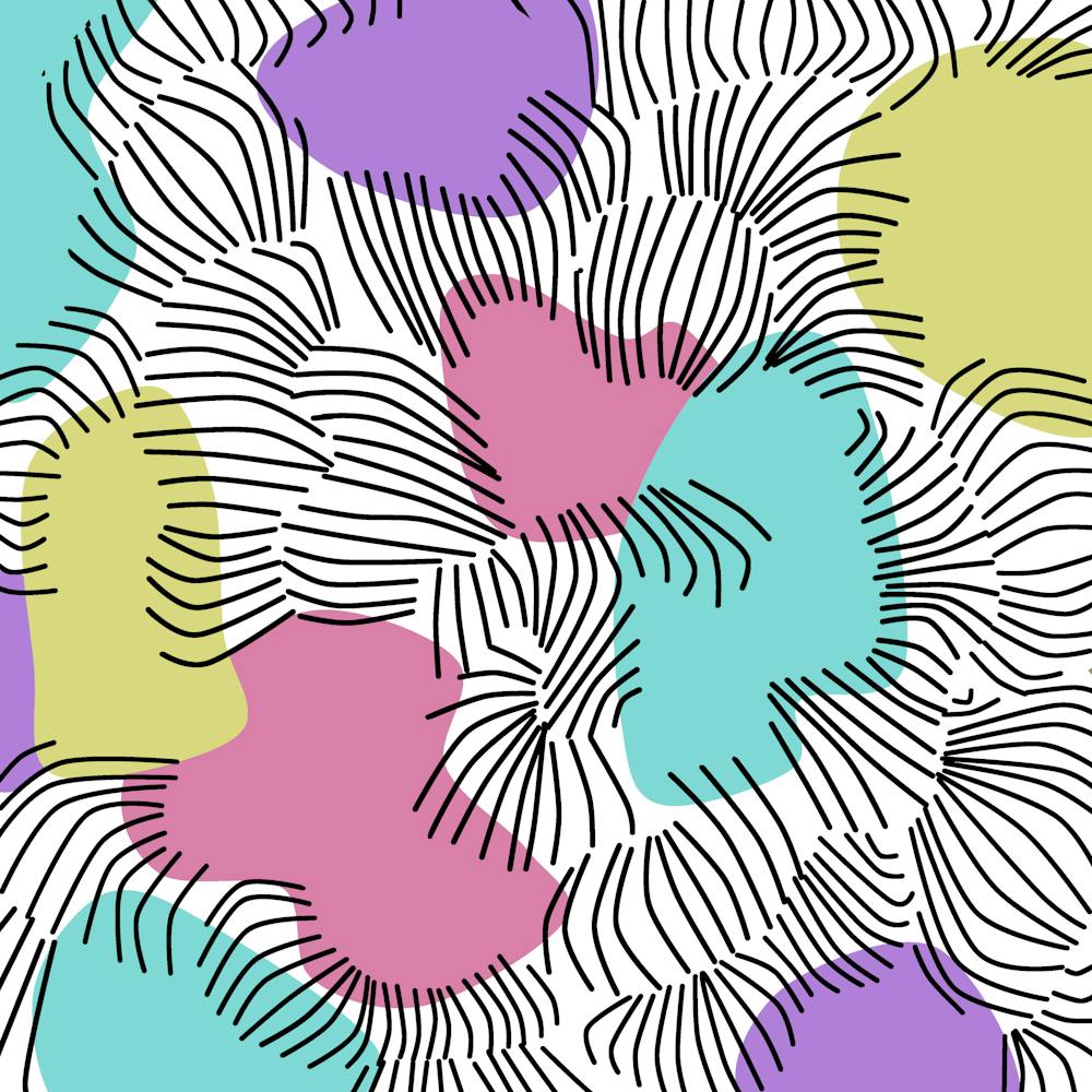 Lines Line Art Pastel Abstract Multicoloured Surfaces Art