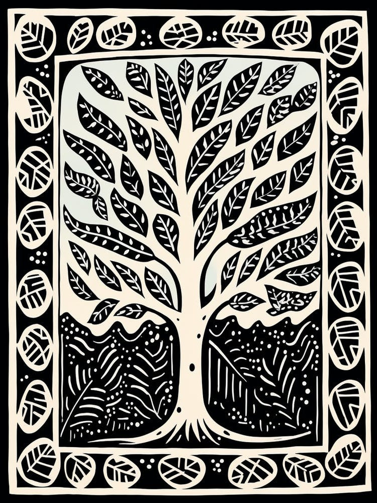 B&W Plant Illustration Zz Plant 1