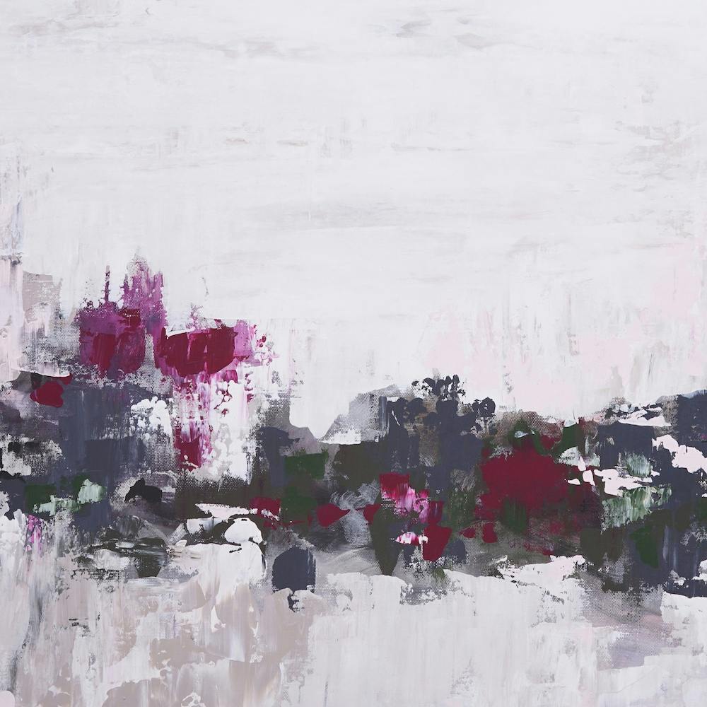 Neutrals Pink And Green Painting Square