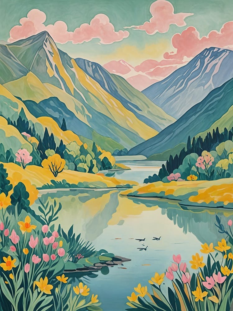 Mountain and Lake View