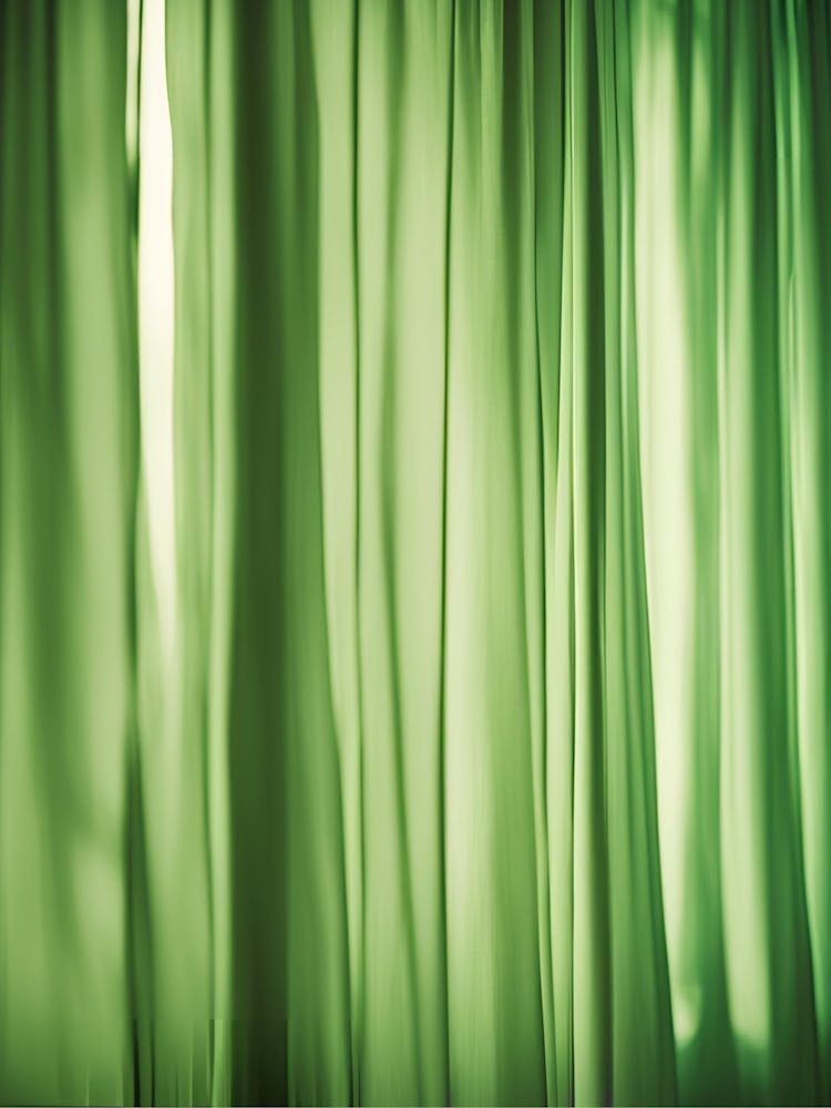Behind the green curtain