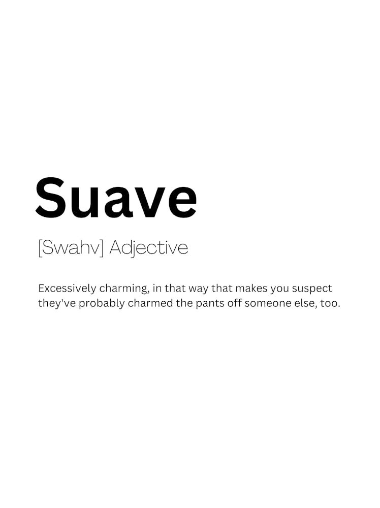 Suave Definition Meaning
