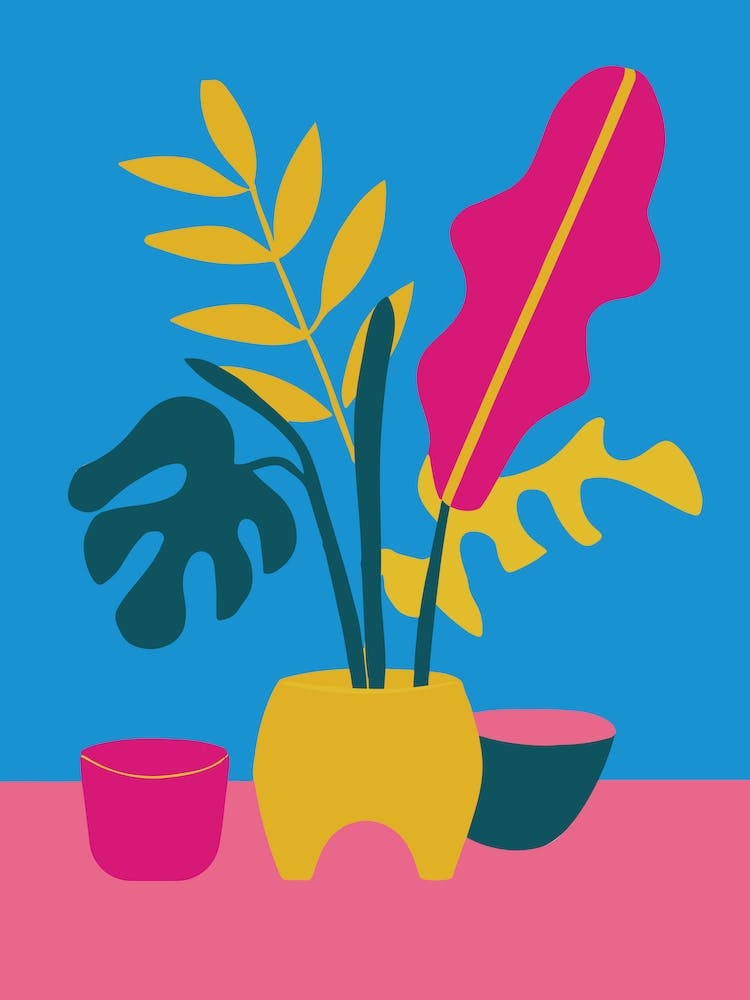 Bold Tropical Plant Print