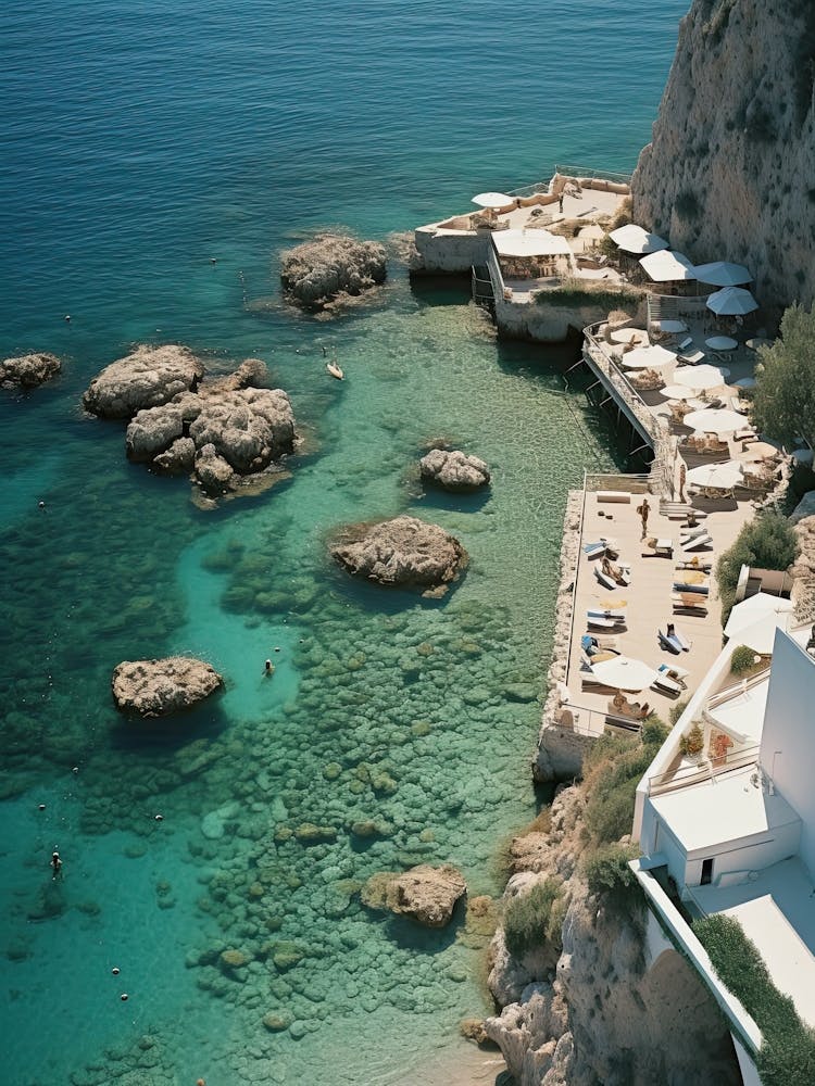 Marina, Capri, Summer Vintage Photography