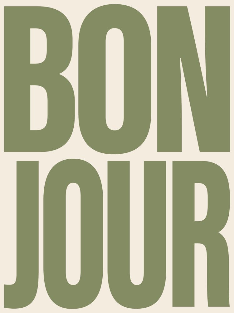 Bonjour - Green