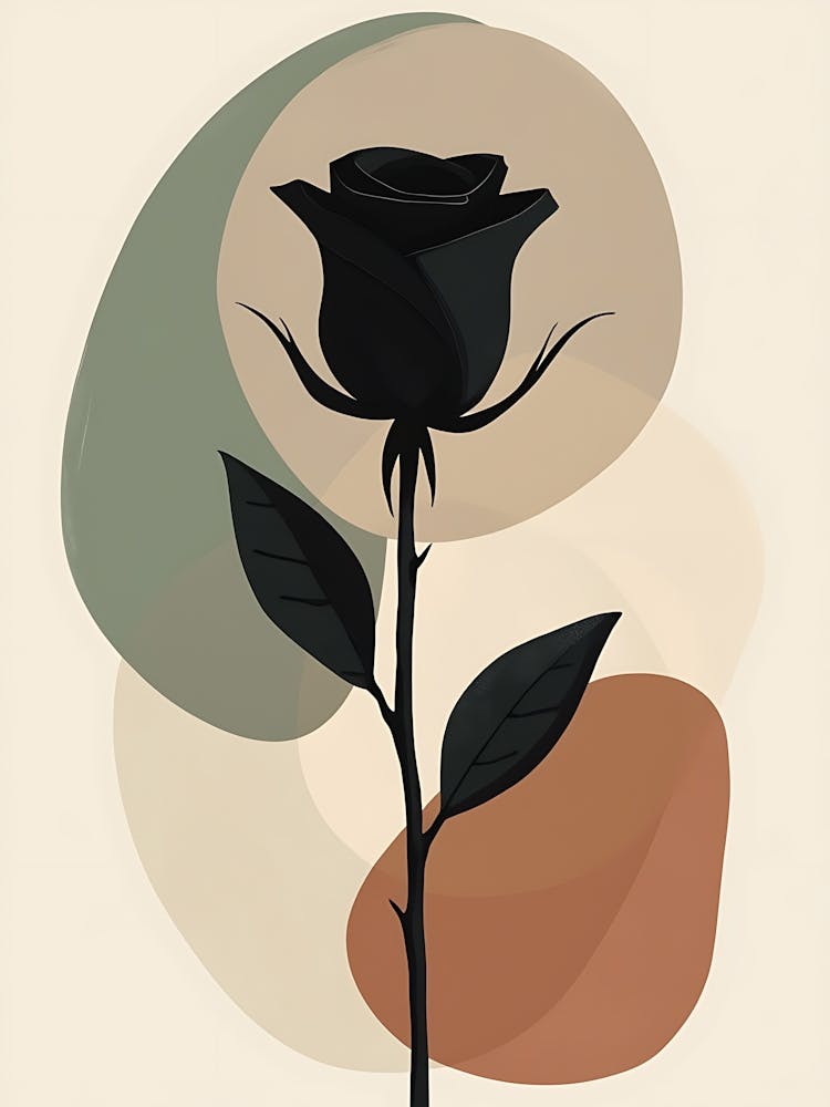 Serene Nature Shapes in Soft Neutral Colors