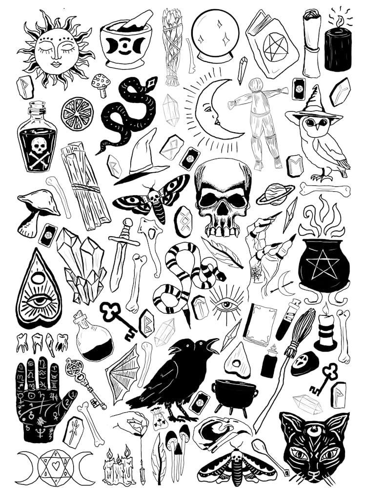 Witchy things Occult symbols