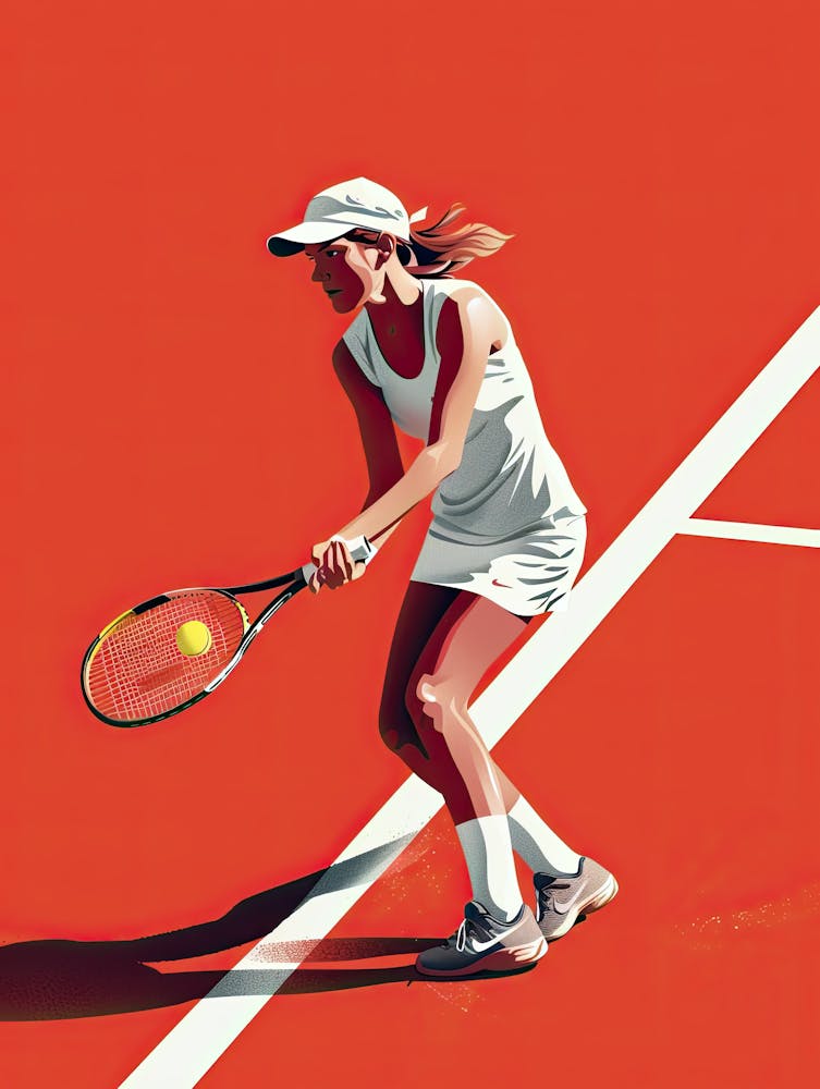Tennis Player In Action 42