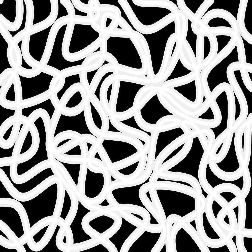 Abstract White Lines Seamless Pattern