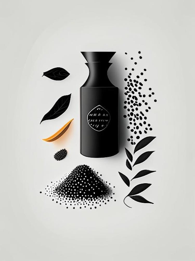 Black Pepper Spices And Herbs Retro Minimal 1