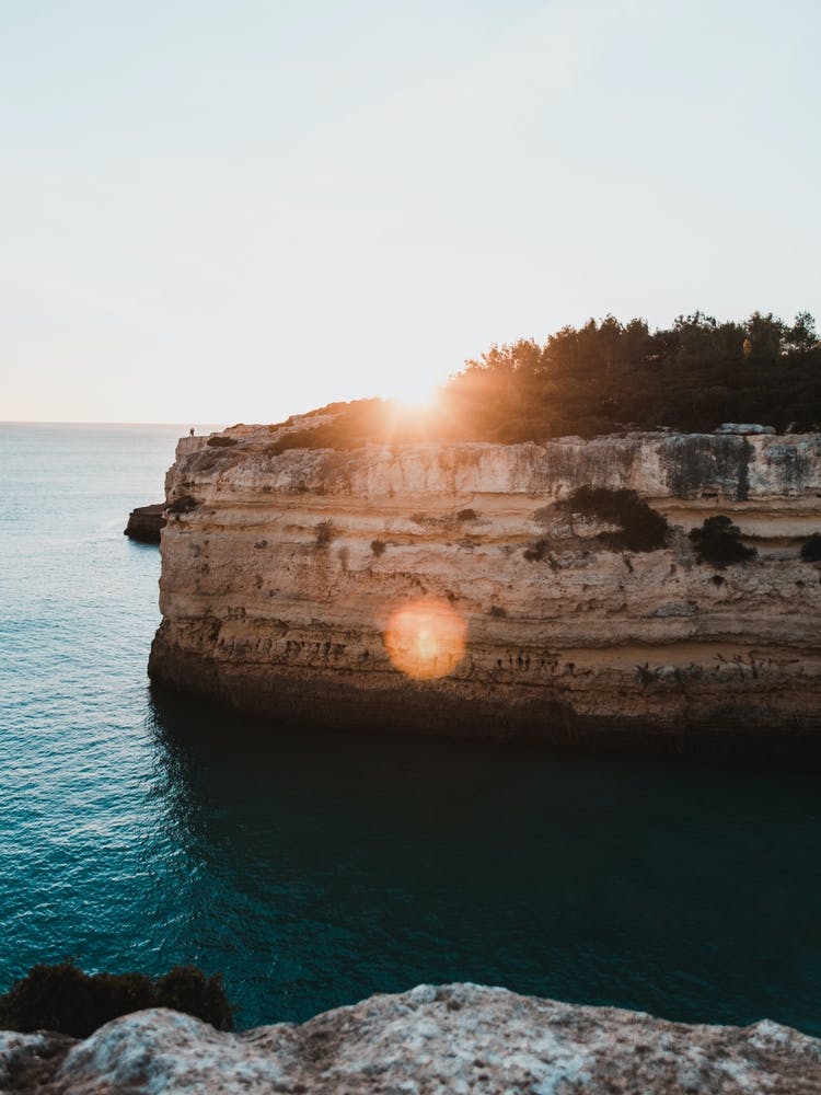 Algarve Sunset behind the cliffs | Portugal travel