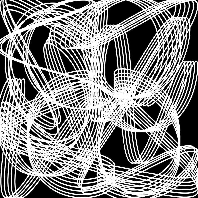 Abstract Lines On Black Background