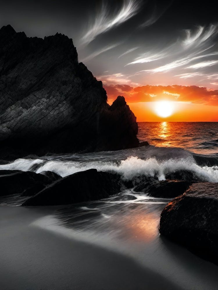 Sunset At The Beach 512