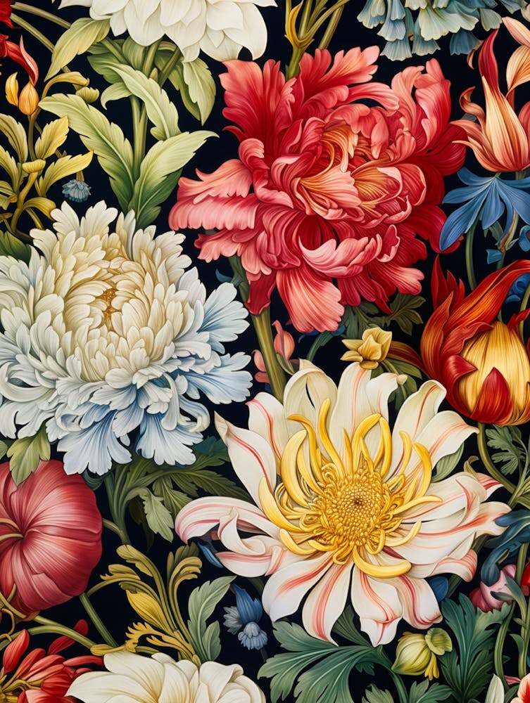 William Morris-inspiriertes Muster erblüht mit Eleganz 2