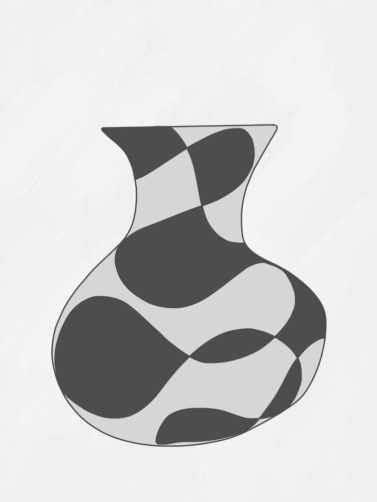 Black And White Vase 2