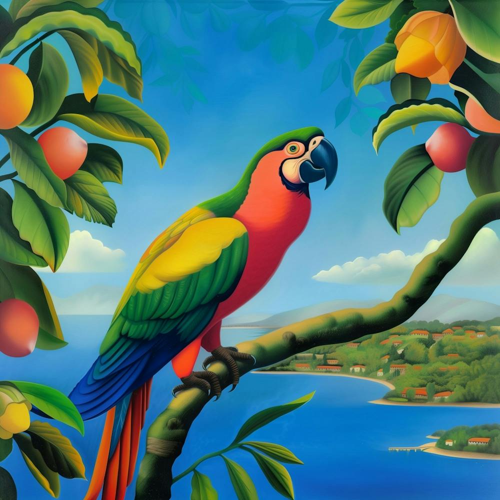 Parrot Papagei Tropical
