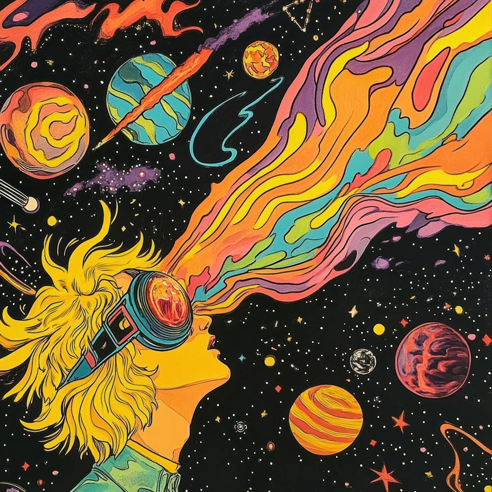 Psychedelic Girl In Space 1