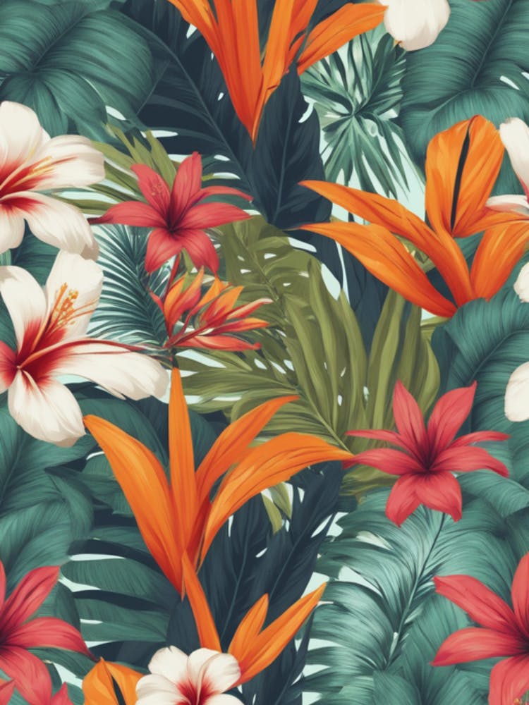 Tropical Seamless Pattern
