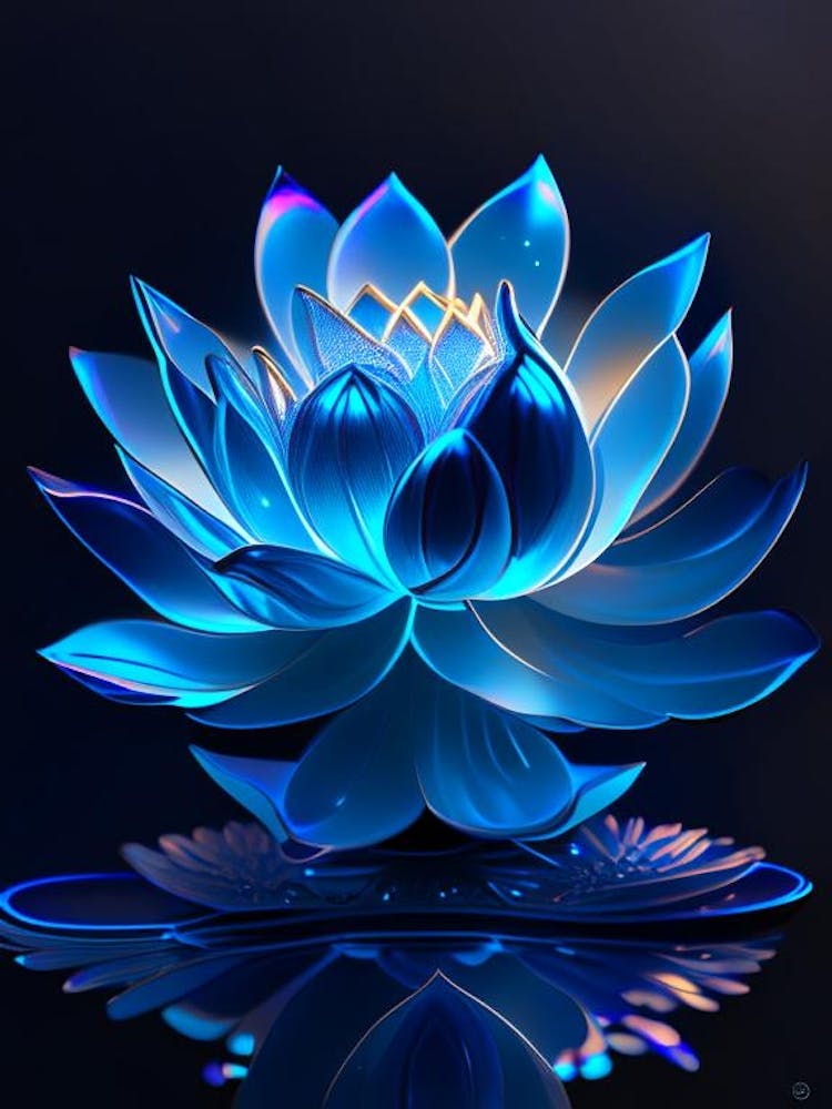 Blue Lotus Holographic 5
