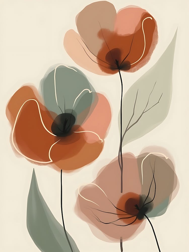 Vintage-Inspired Floral Art | Timeless Botanical Illustrations for Home