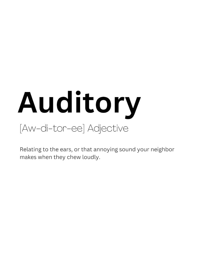Auditory Definition Meaning