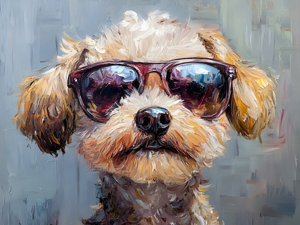 Doodle Wearing Sunglasses 4