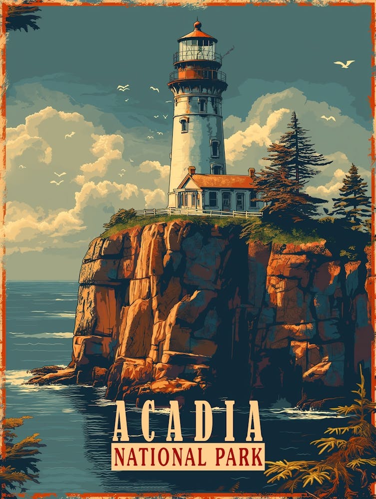 Acadia National Park Poster