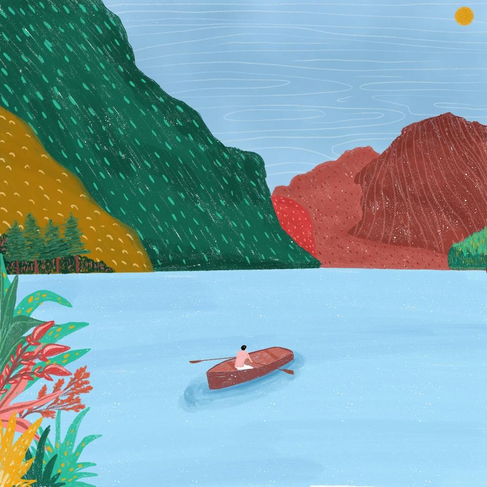 Rowing into serenity