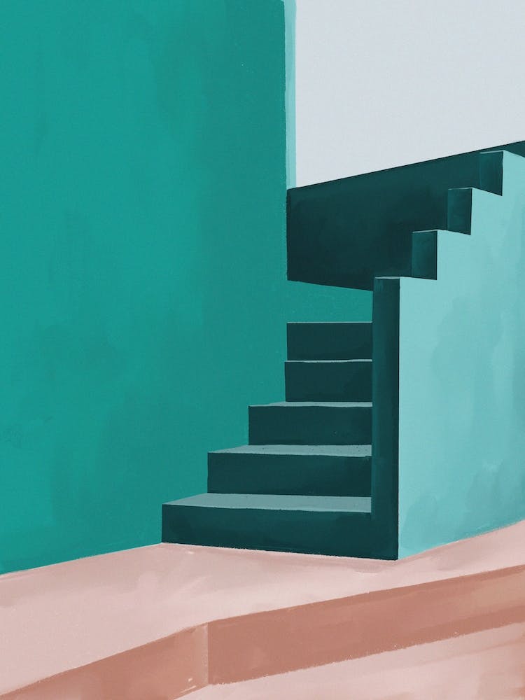 Stairs And Stories Green