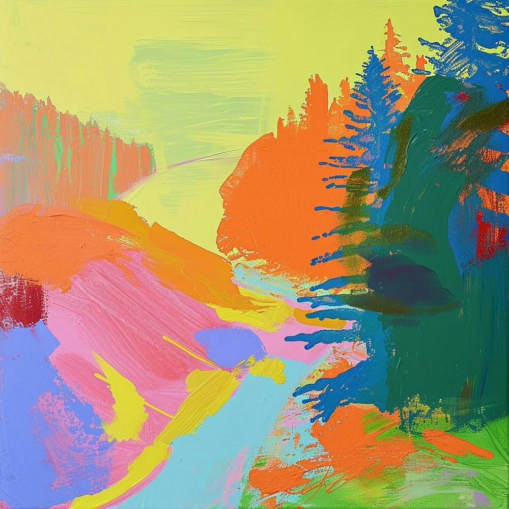 Colourful Abstract Olympic National Park Usa 1