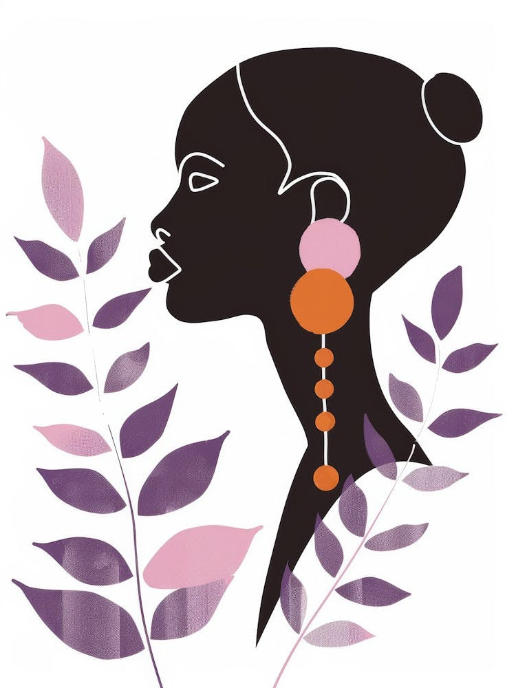 African Woman With Earrings 13