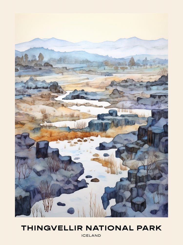 Thingvellir National Park Iceland 2 Poster