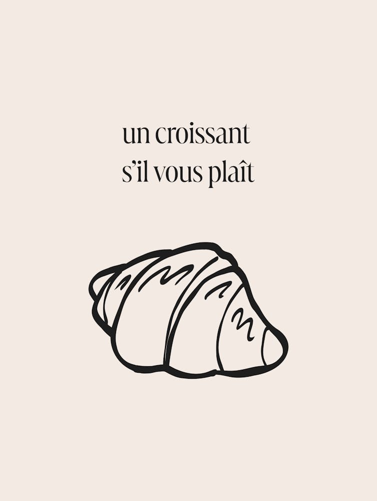 Un Croissant Sil Vous Plait - Cream