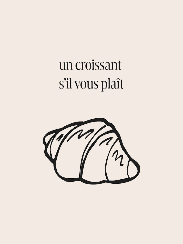 Un Croissant Sil Vous Plait - Cream