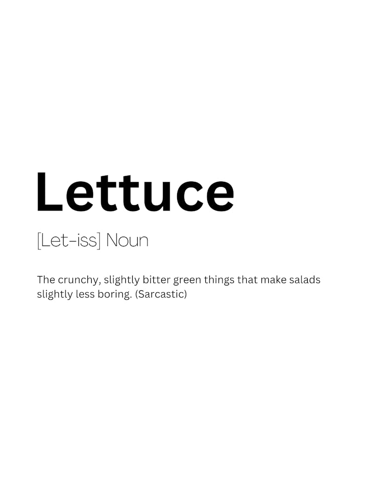 Lettuce Definition Meaning