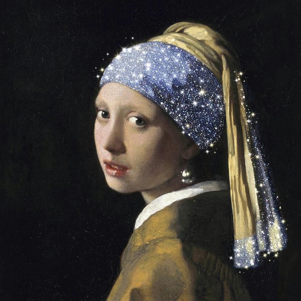 Girl With A Pearl Earring Glitter