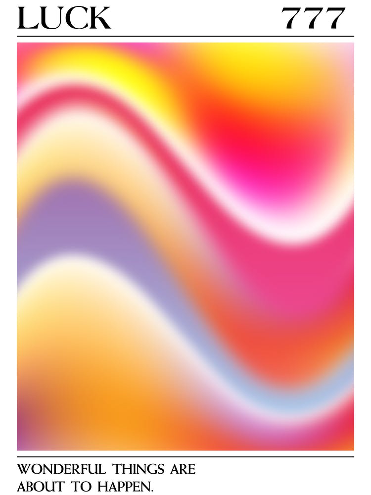 Luck, Angel Number 777, Aura Gradient