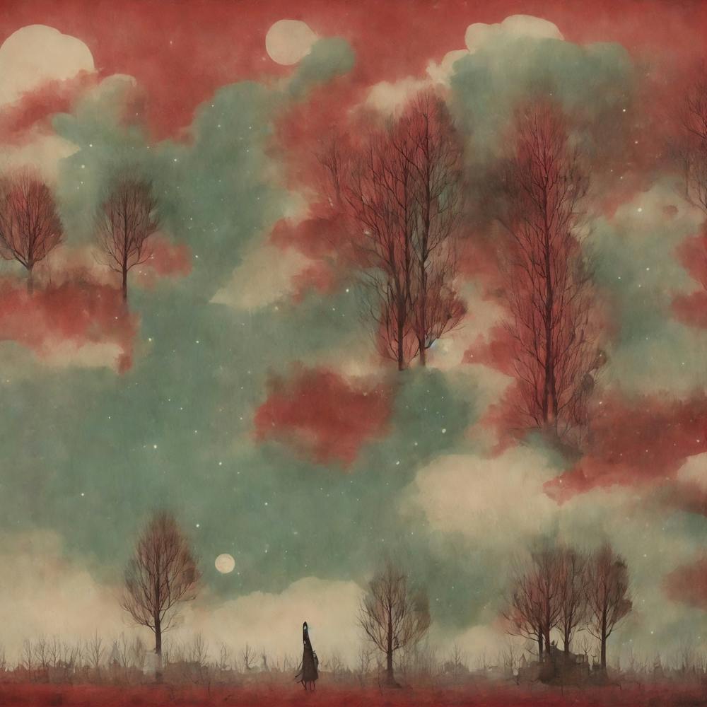 Eldritch Lullaby in Crimson Hues