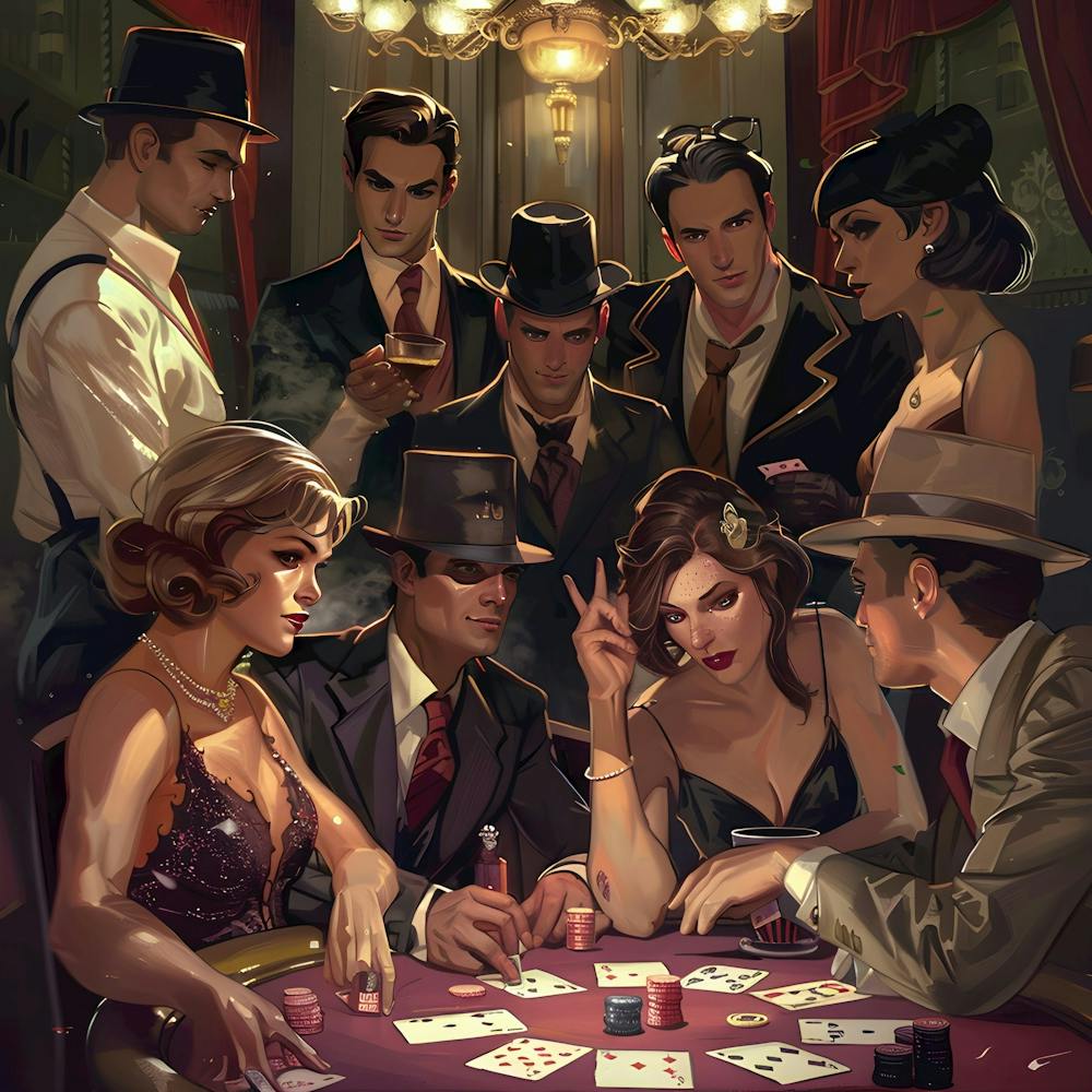Whispers and Wagers: The Speakeasy Poker Night