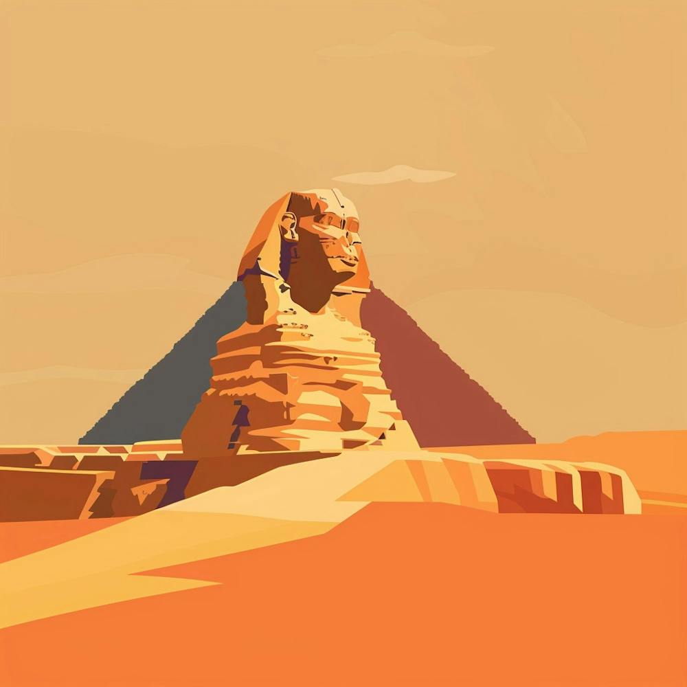A Sphinx In Giza Minimal Illustration 1719991507 2