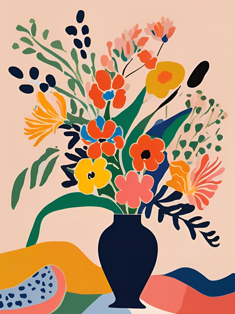 Matisse Flowers In A Vase 3