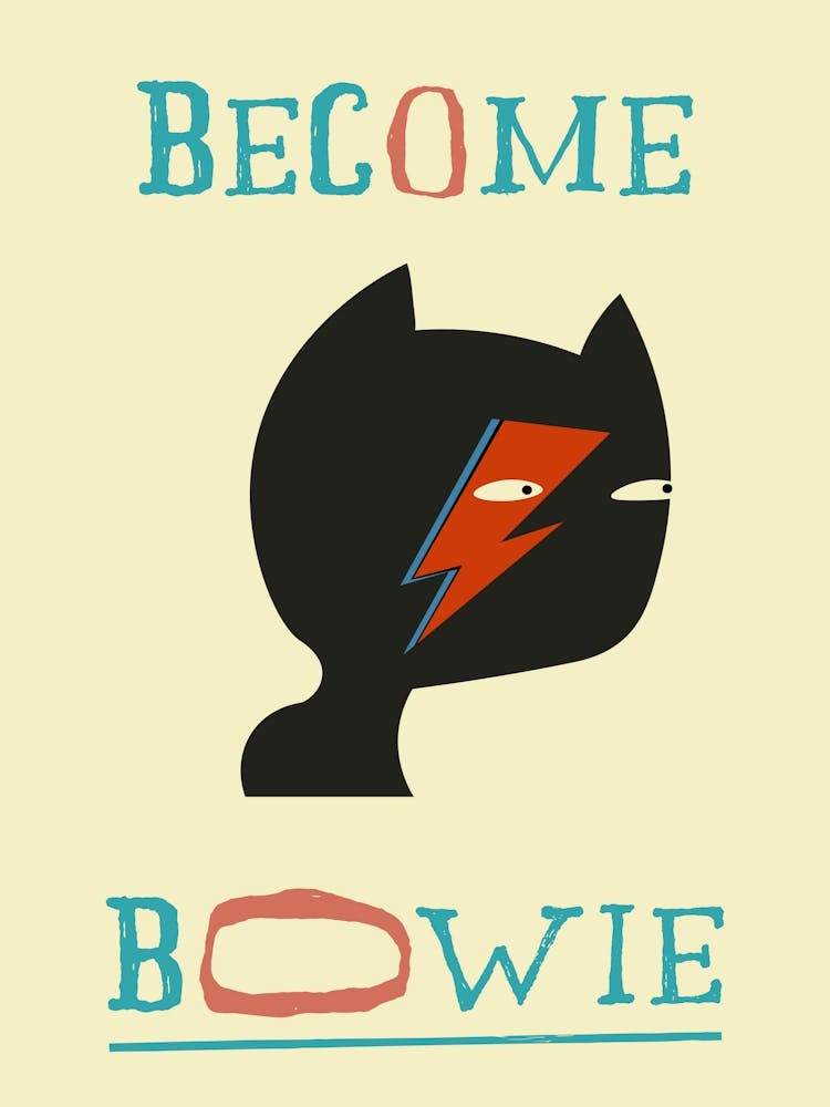 David Bowie Musikposter Mid Century Modern Songtext-Druck Retro-Deko Alternative Popkultur Funky Wandkunst 1