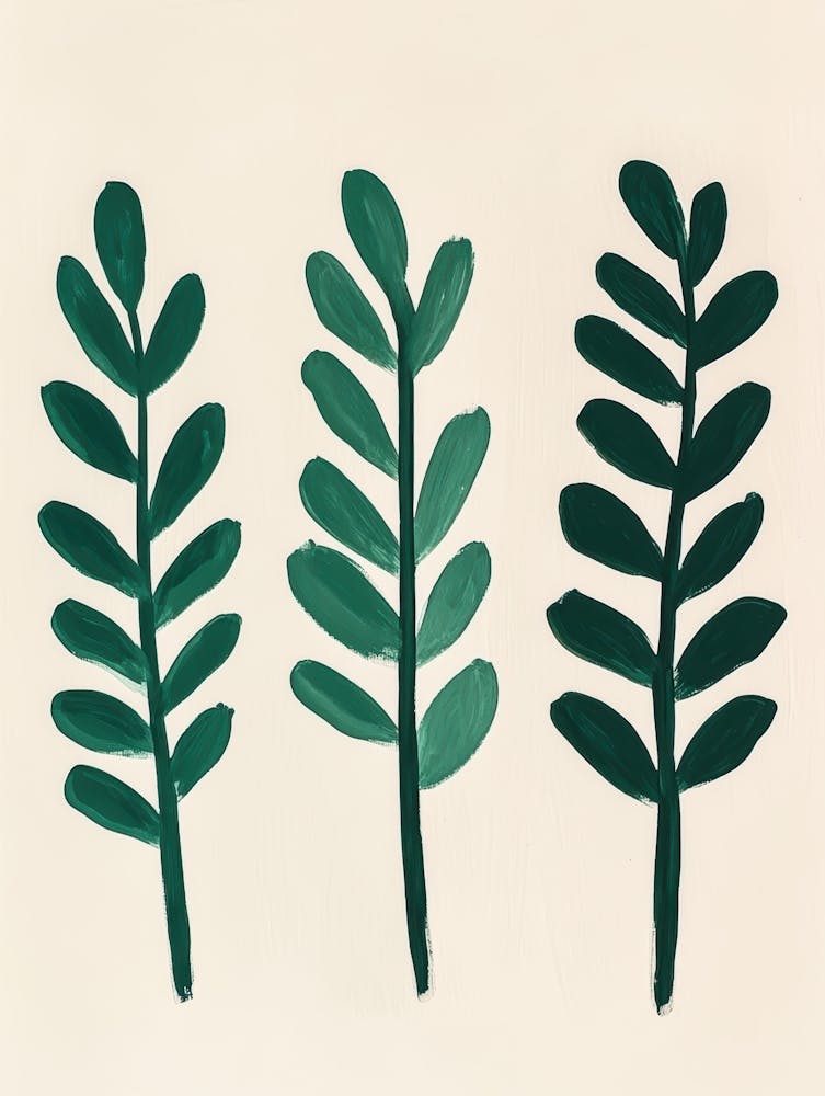 Three Green Leaves 1