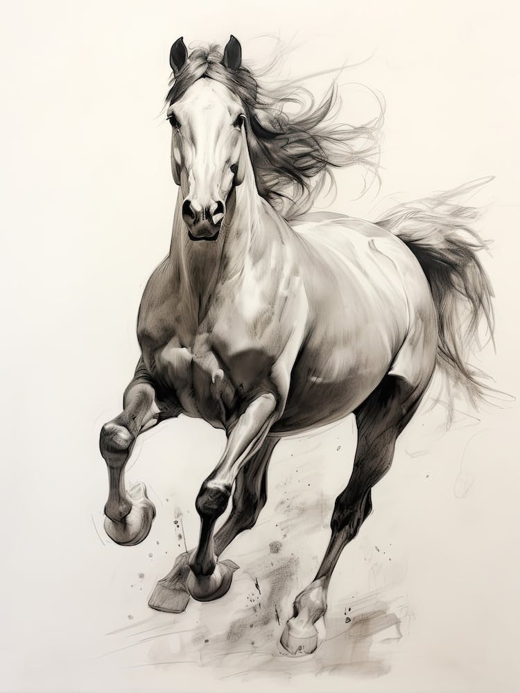 A Horse Painting In The Style Of Alla Prima 2
