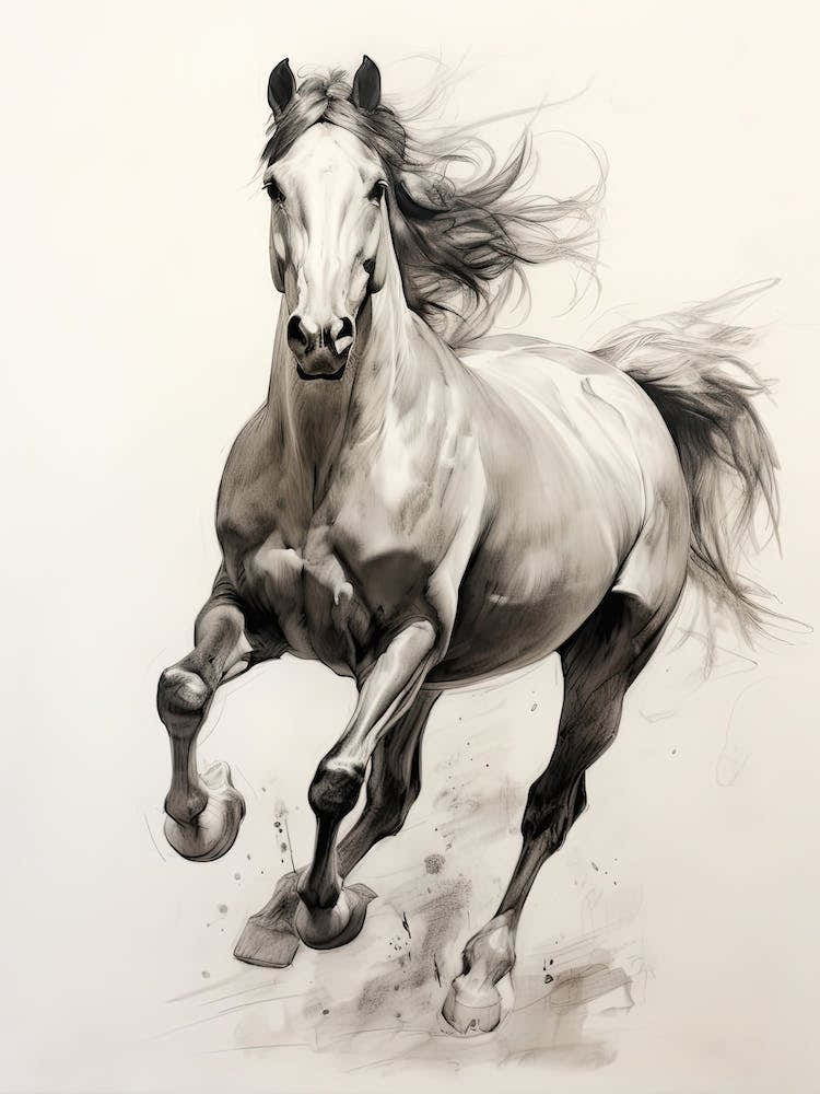 A Horse Painting In The Style Of Alla Prima 2