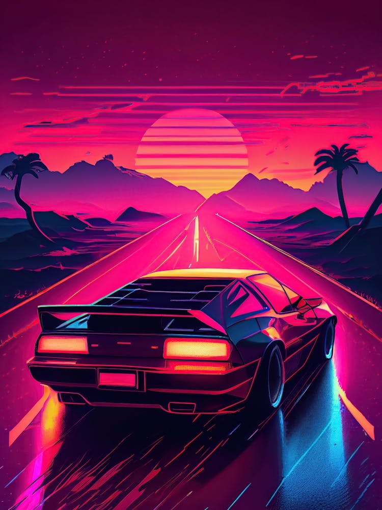 80s Retro Car